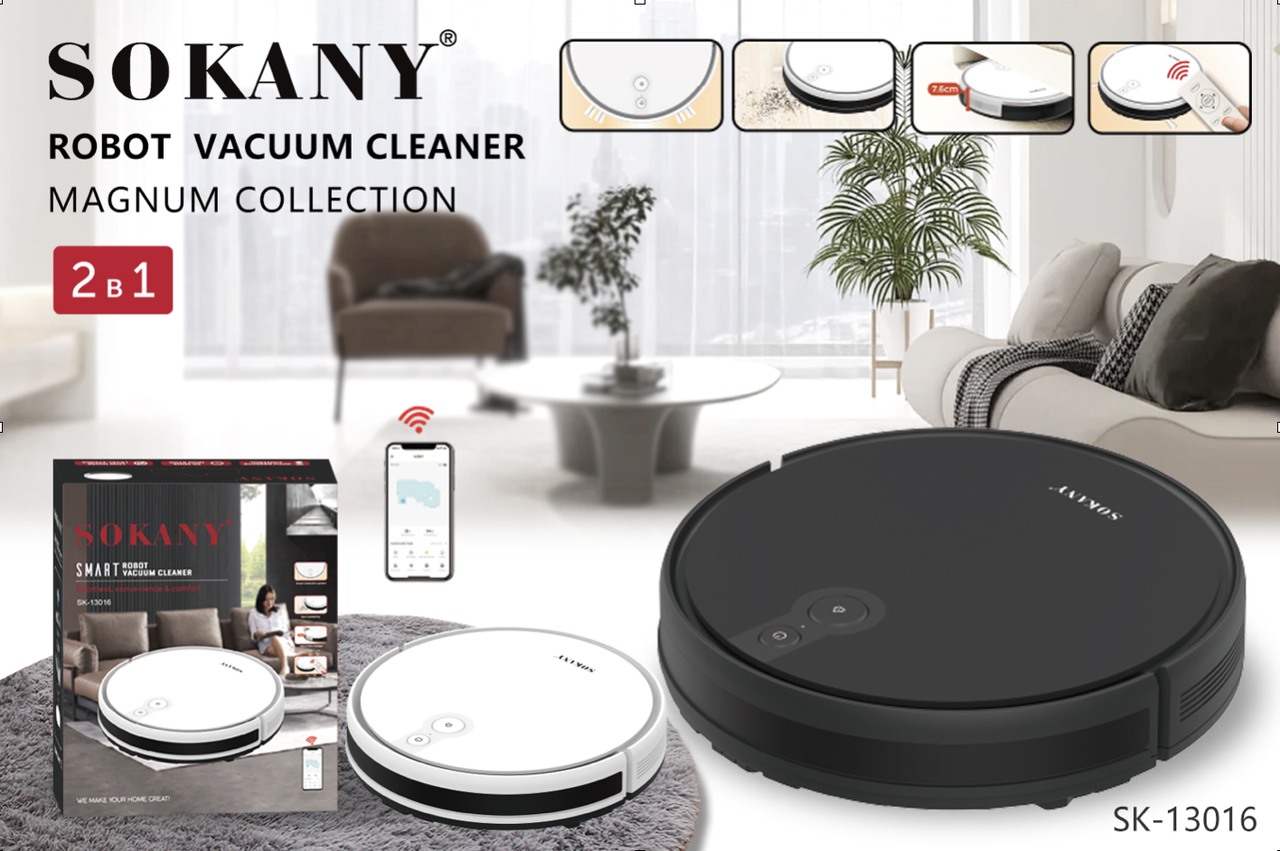 Робот-пилосос Sokany SK13016W Білий