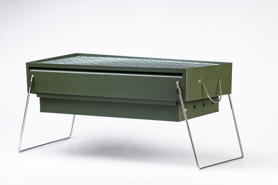 Мангал портативний складаний 51.5×23×25 см з решіткою
