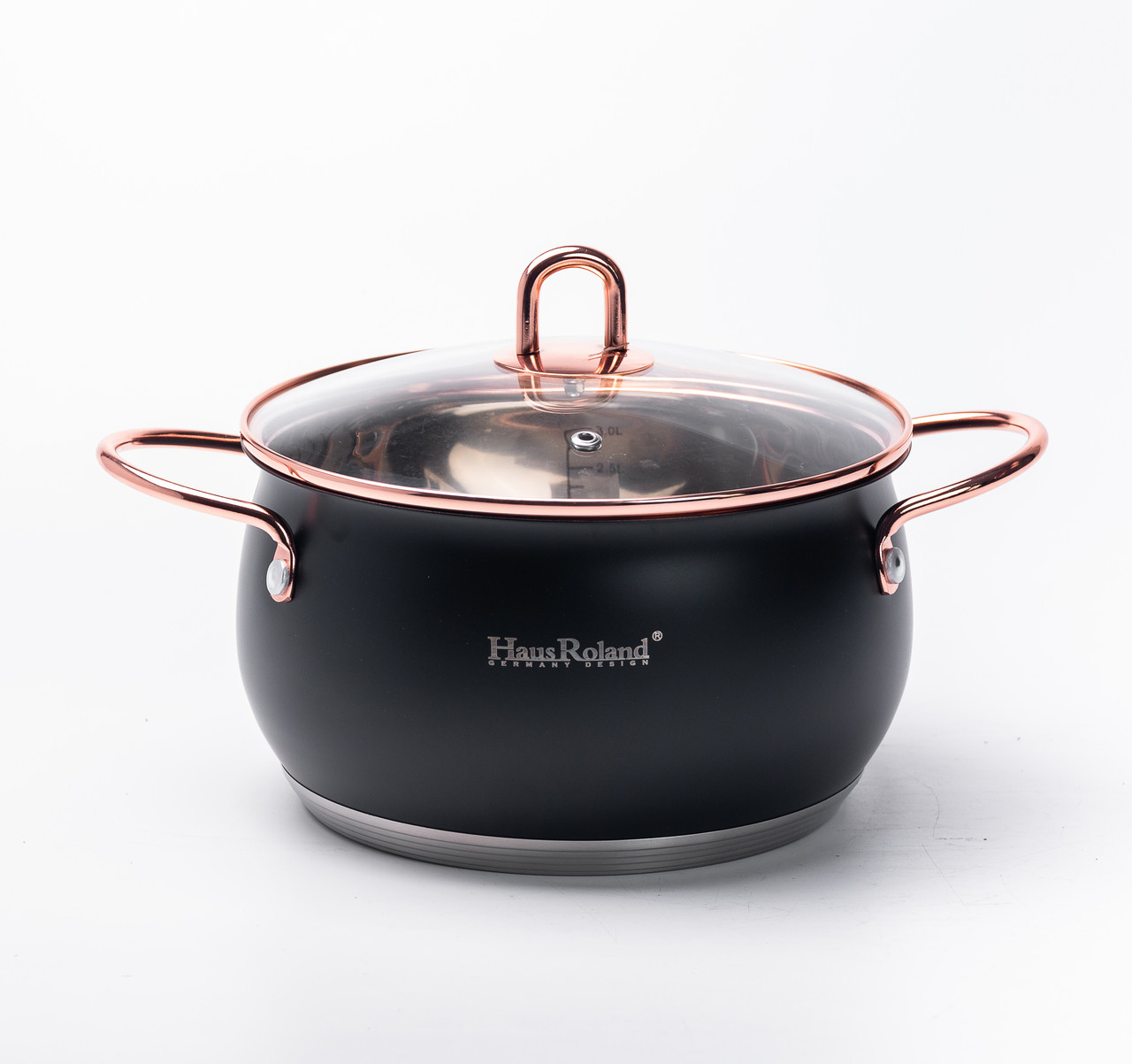 Набір каструль із нержавіючої сталі 2,6 л - 3,6 л - 6,1 л зі скляними кришками