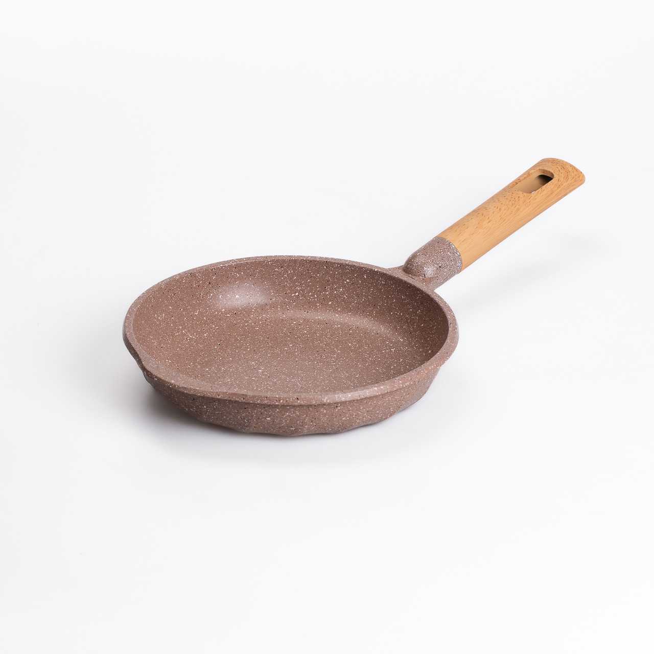 Кавова алюмінієва сковорода з антипригарним мармуровим покриттям і товстим дном