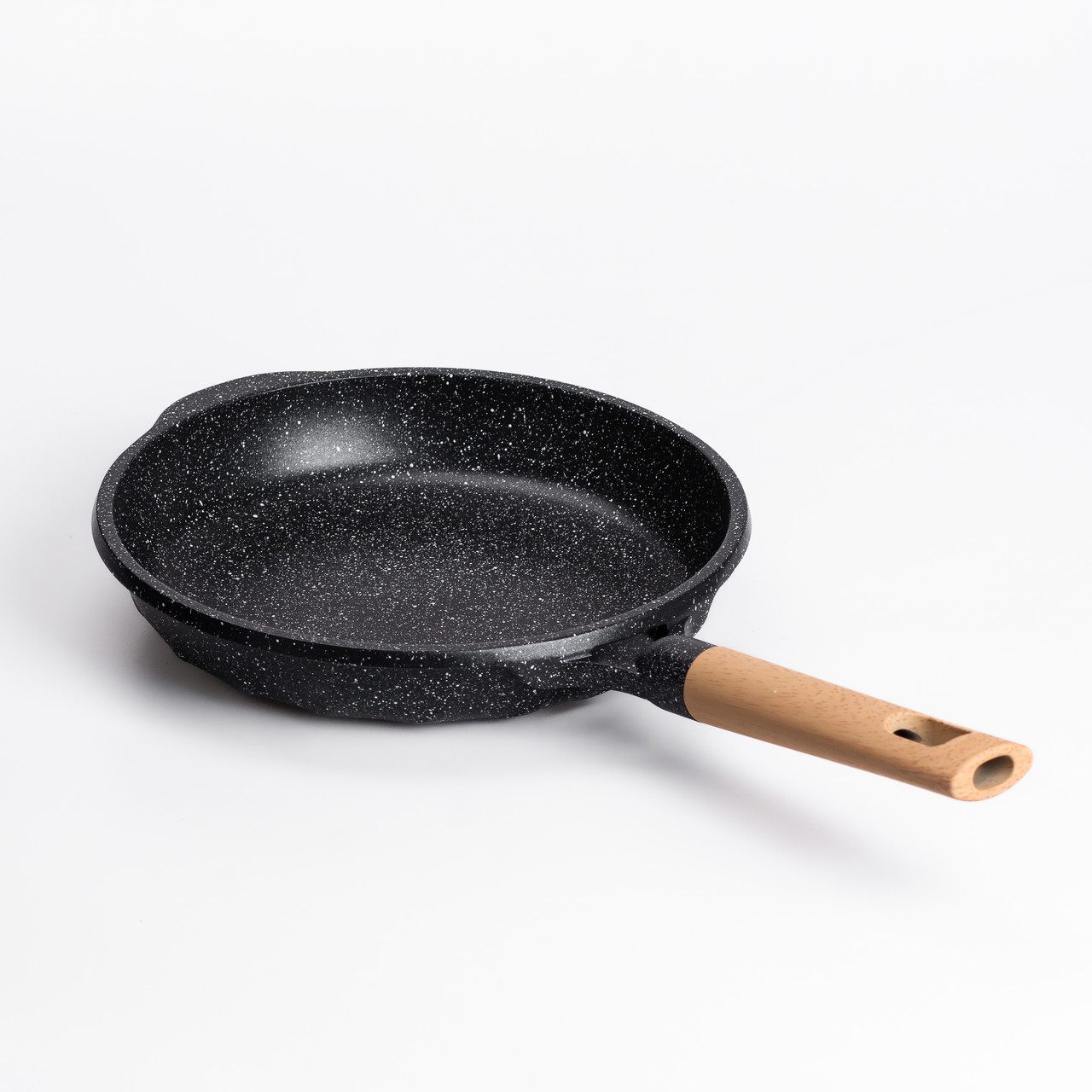 Алюмінієва сковорода 1,5 л, мармурове антипригарне покриття Ø 26 см, товсте дно MGC чорний