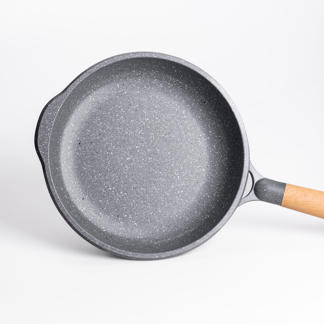 Алюмінієва сковорода 1,5 л, мармурове антипригарне покриття Ø 26 см, товсте MGC сірий