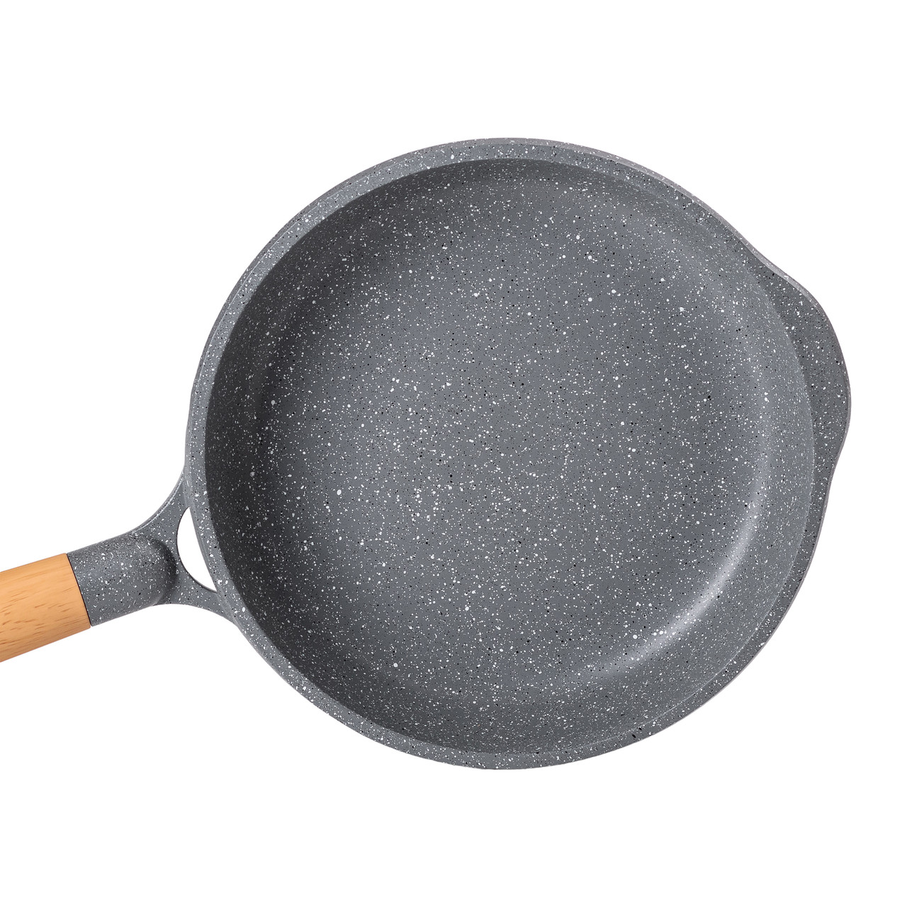 Алюмінієва сковорода 1,8 л з мармуровим антипригарним покриттям Ø 24 см сіра MGC