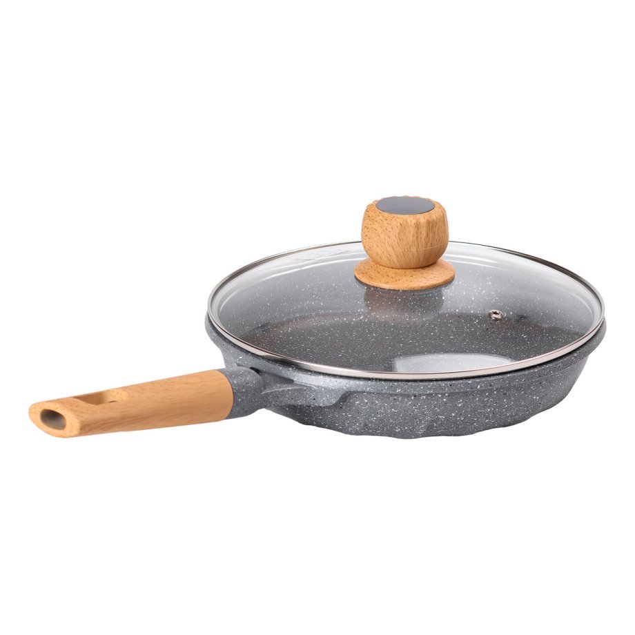 Алюмінієва сковорода 1,8 л з мармуровим антипригарним покриттям Ø 24 см сіра MGC