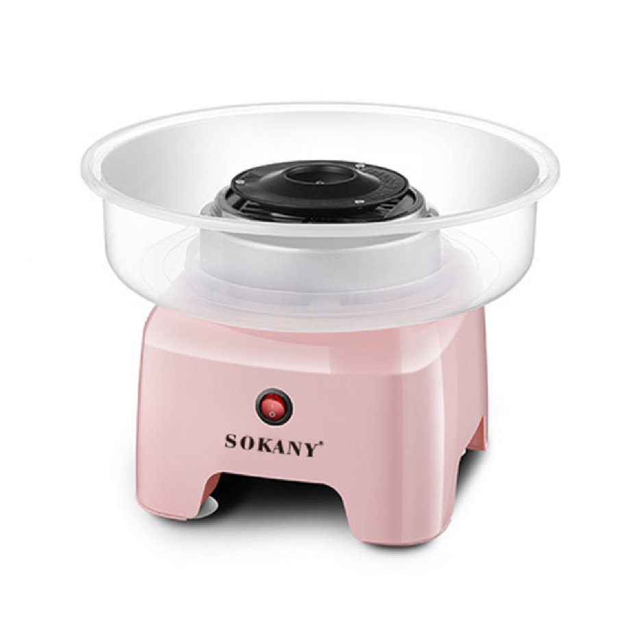 Машинка для приготування солодкої вати Sokany 500 Вт з тефлоновим покриттям