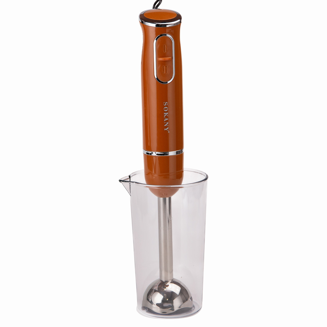 Ручний блендер Sokany 1726 занурювальний 300 Вт Помаранчевий