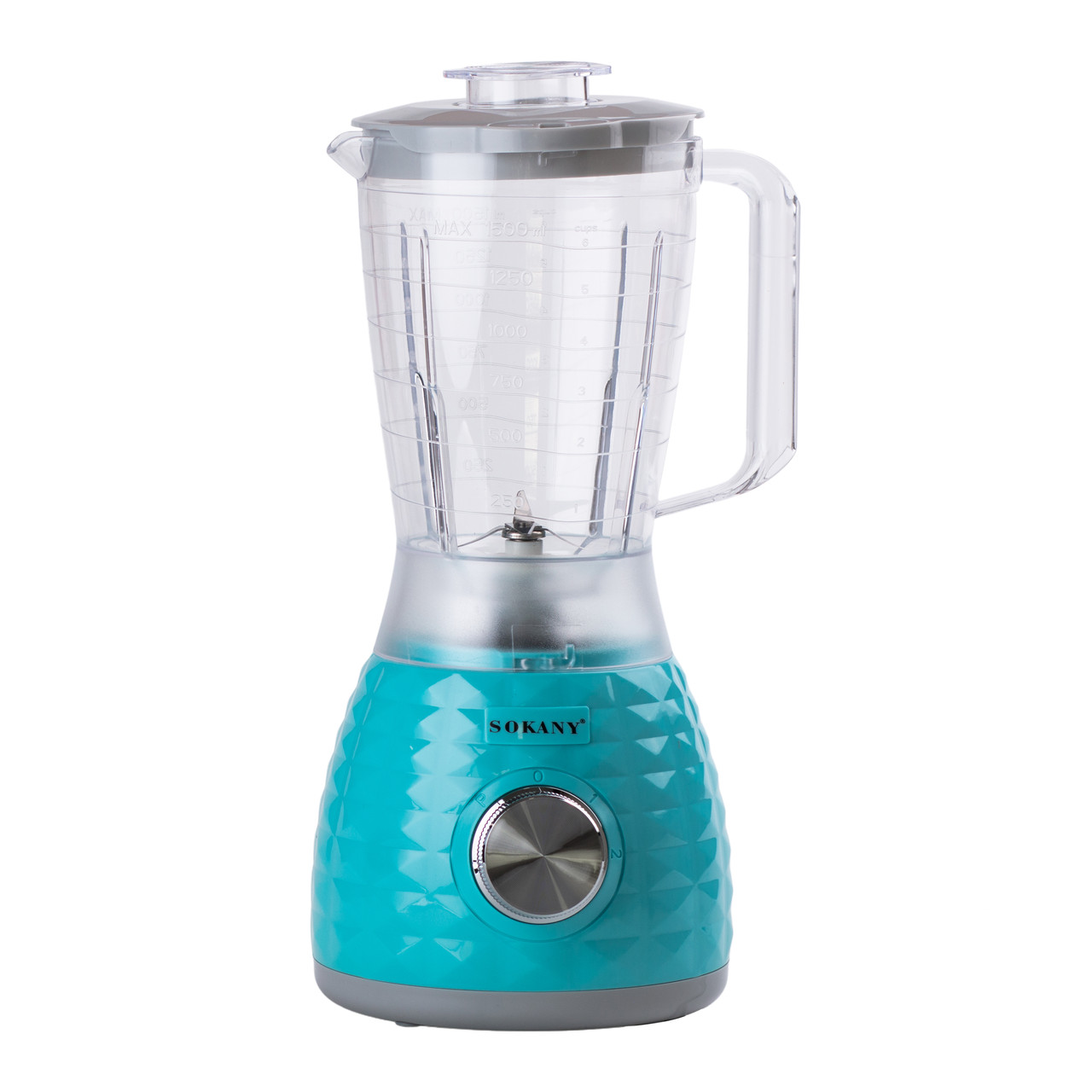 Блендер з чашею об'ємом 1,5 л та кавомолкою 500 2-швидкісний Sokany