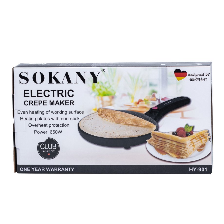 Млинниця електрична Sokany HY901W 20 (см) біла