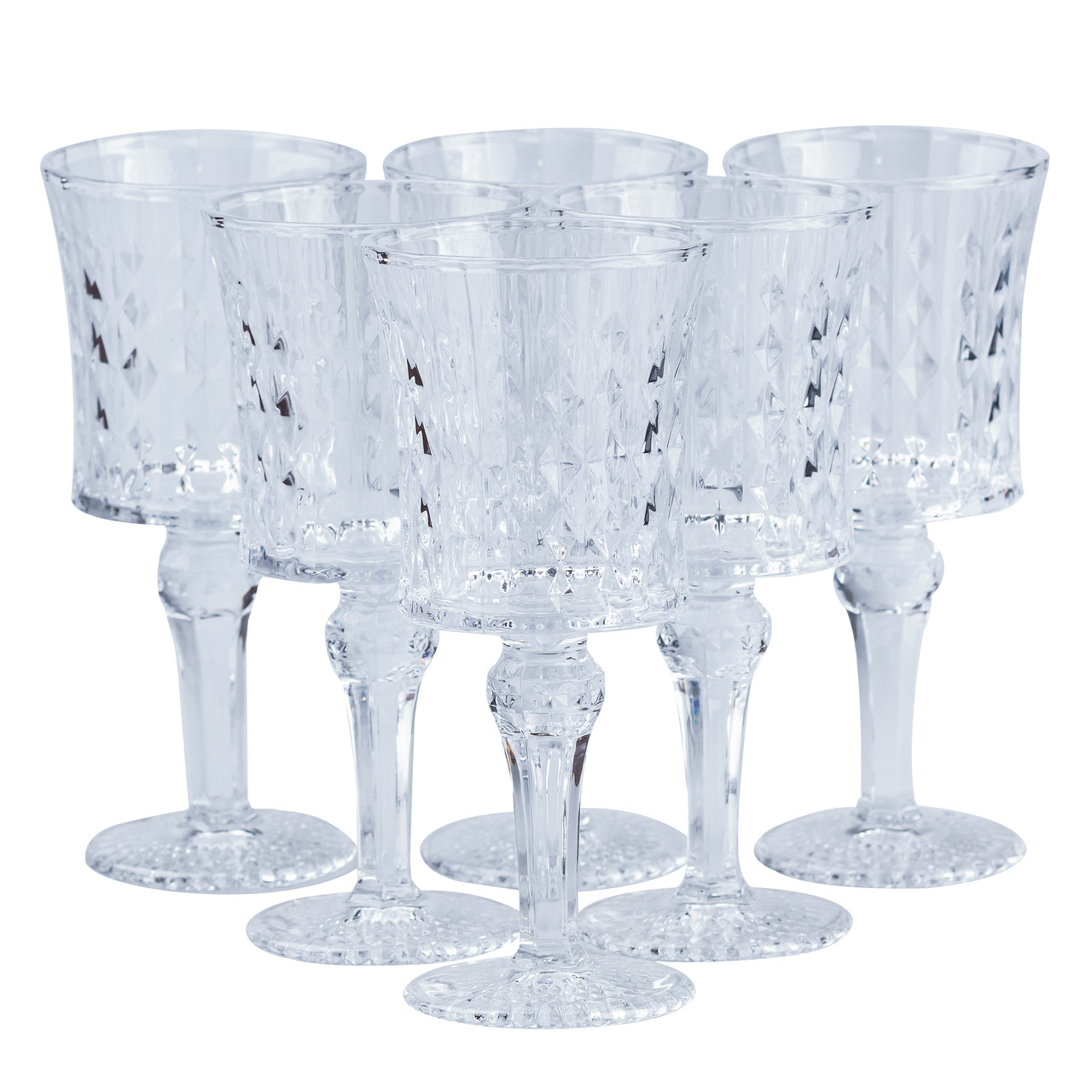 Келихи під вино вінтажні 6 шт по 200 мл