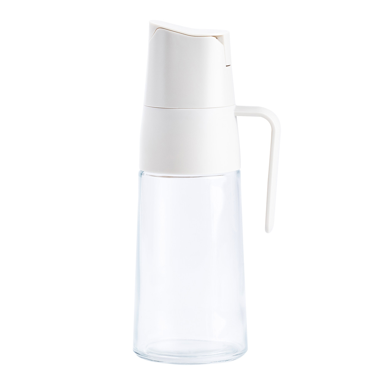 Пляшка дозатор для олії та оцту 600 мл з носиком бежева