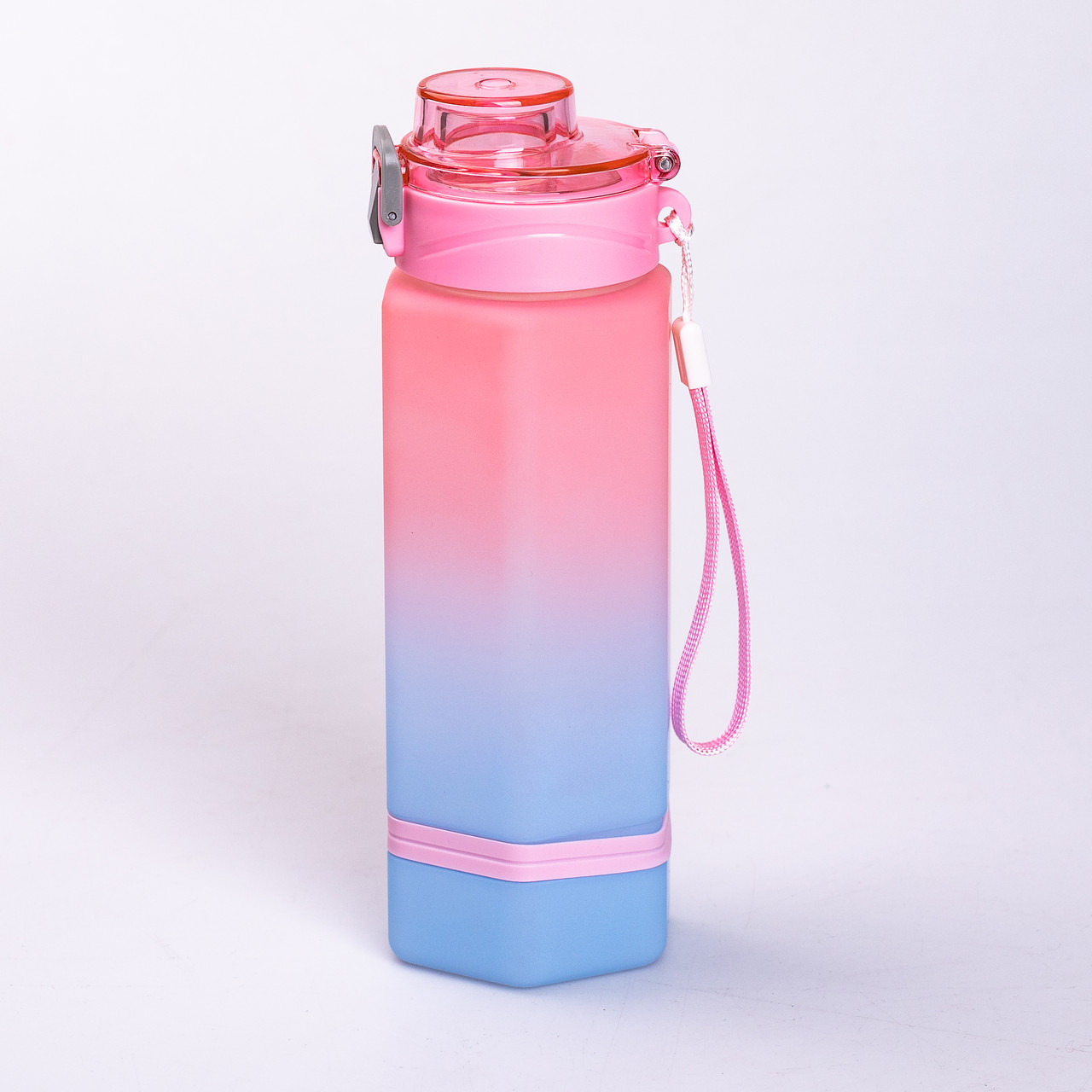 Пляшка для води Keep Going 650 мл з наклейками рожева