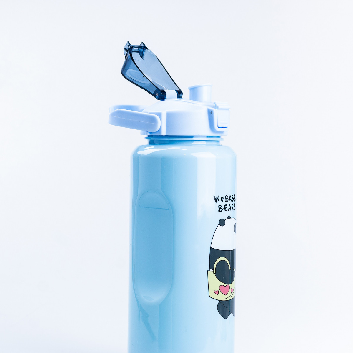 Набір пляшок 3 в 1 Панда з поїлкою і ручкою 0.3 (л) 0.7 (л) 2 (л) Синій