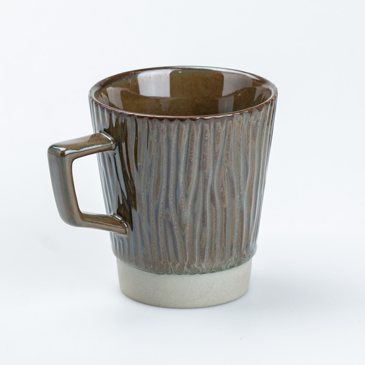 Чашка керамічна для чаю та кави 300 мл у стилі ретро Графіт