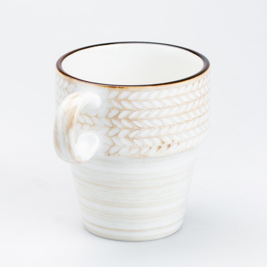 Чашка керамічна  350 мл для кави чаю Біла