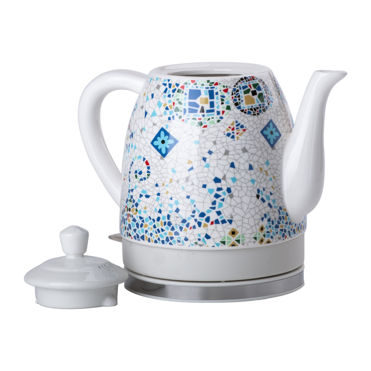 Білий електричний чайник Sokany 1,5 літра безшумний