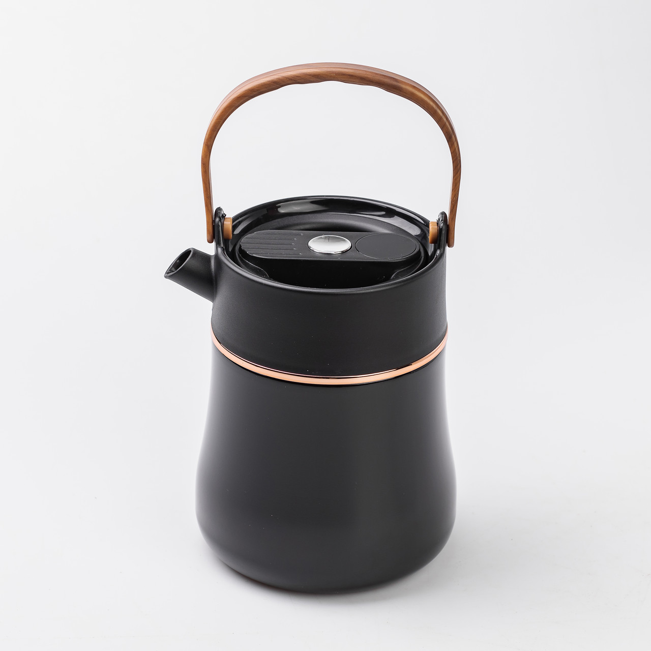 Чайник термос із датчиком температури та вакуумною ізоляцією 700 мл чорний