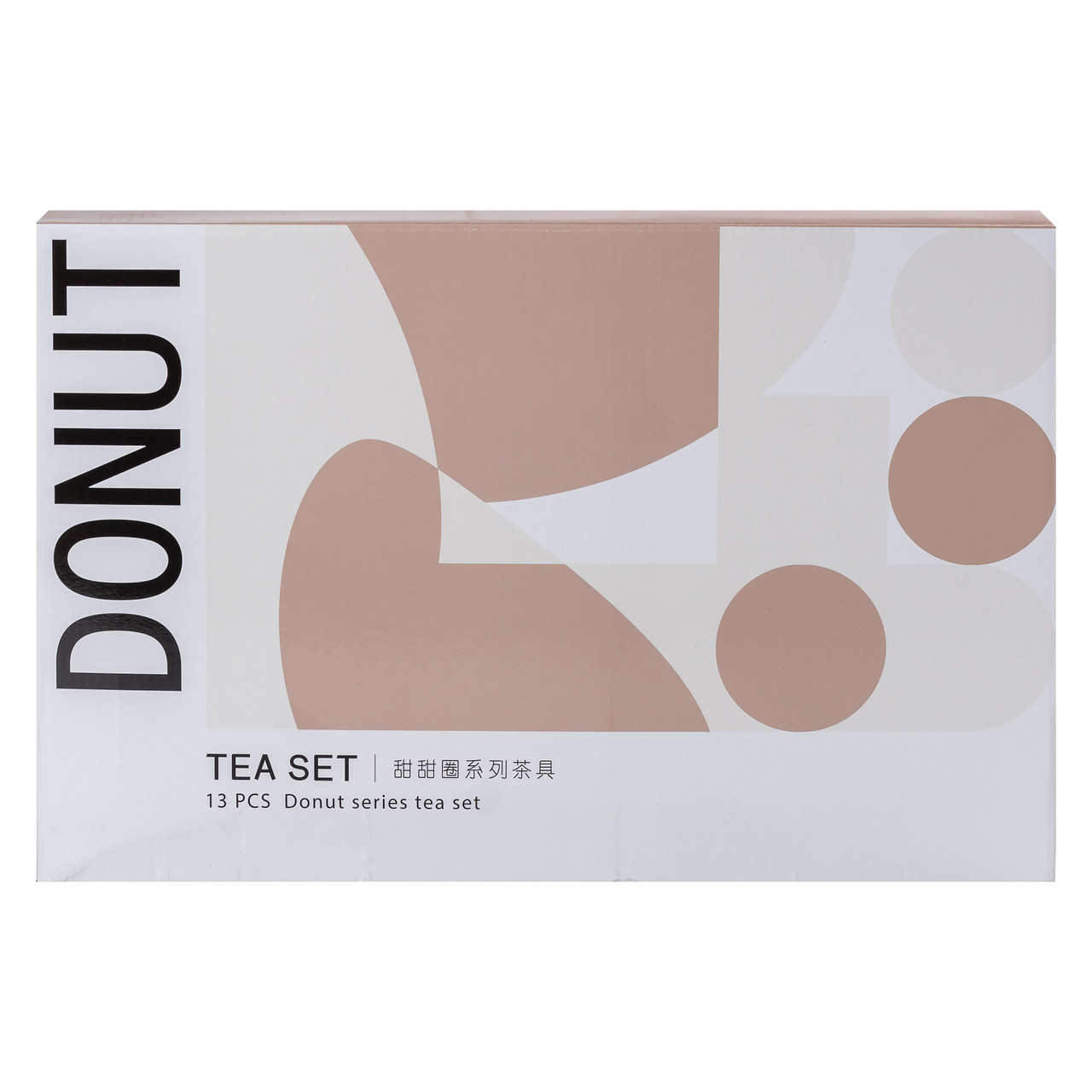 Чайний сервіз на 6 персон з 2-ярусною бамбуковою підставкою