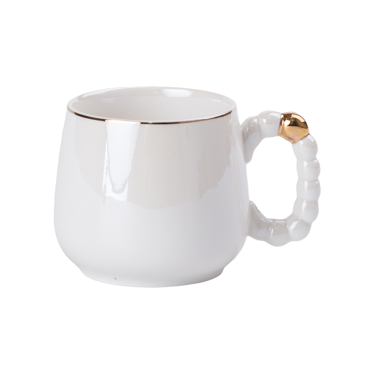 Чайний набір на 6 персон із заварювальним чайником, чайником-заварником та керамічною підставкою Білий