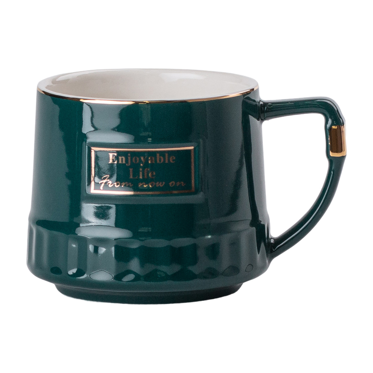 Чайний набір на 6 персон із заварювальним чайником, чайником-заварником та керамічною підставкою Зелений