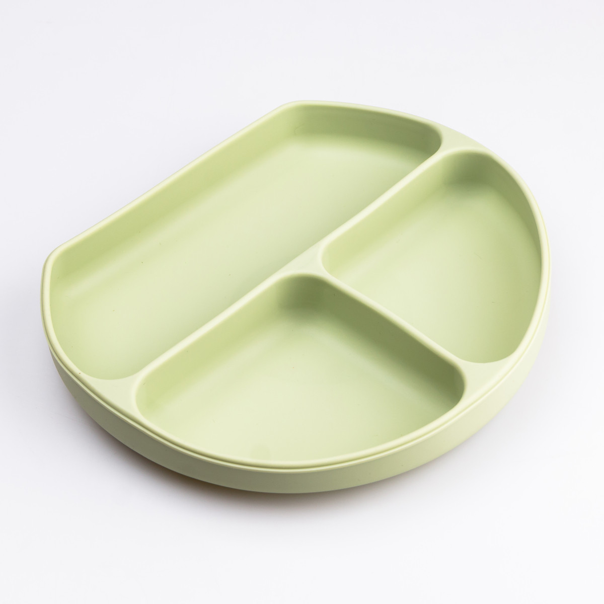 Дитячий набір силіконового посуду 7 предметів Зелений