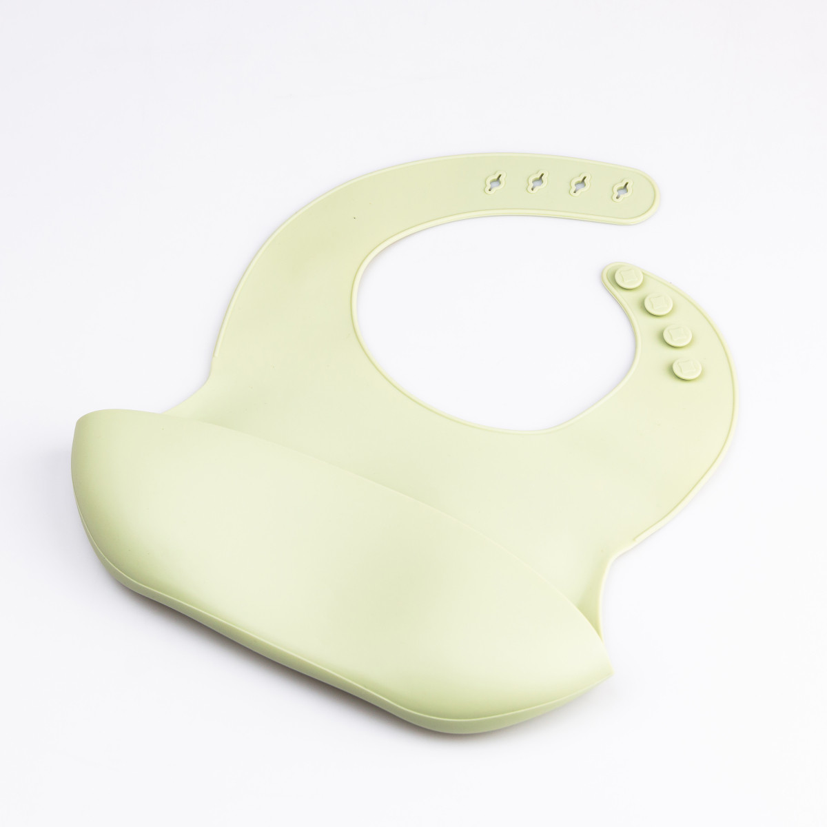 Дитячий набір силіконового посуду 7 предметів Зелений