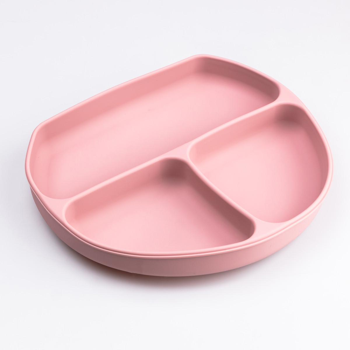 Дитячий набір силіконового посуду7 предметів Рожевий