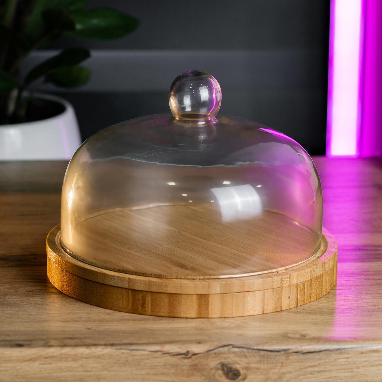 Набір для нарізання сиру Ø 25 зі скляною кришкою