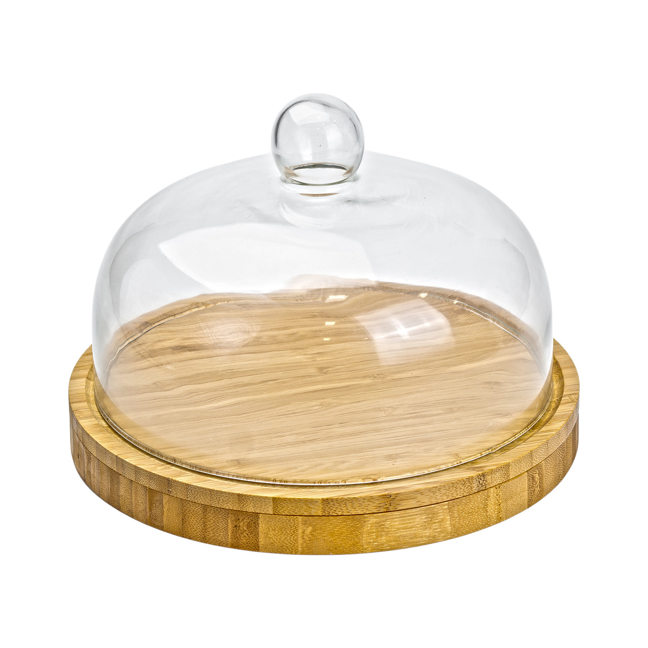 Набір для нарізання сиру Ø 25 зі скляною кришкою