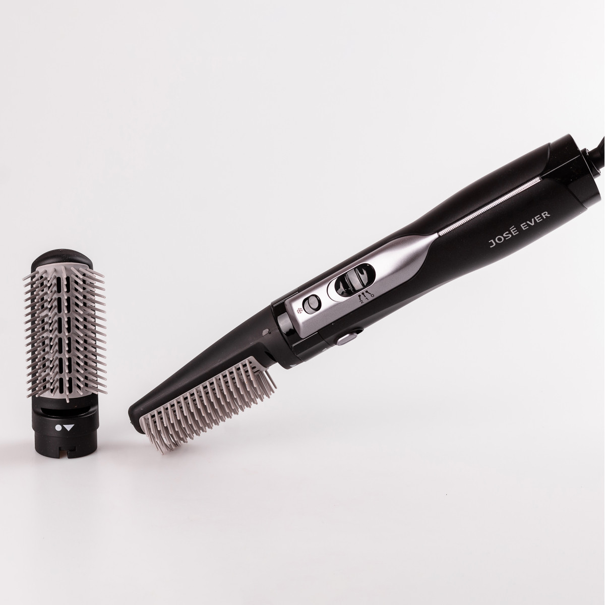 Фен стайлер для волосся 2 в 1 Sokany JE204SL 1000 Вт Срібло