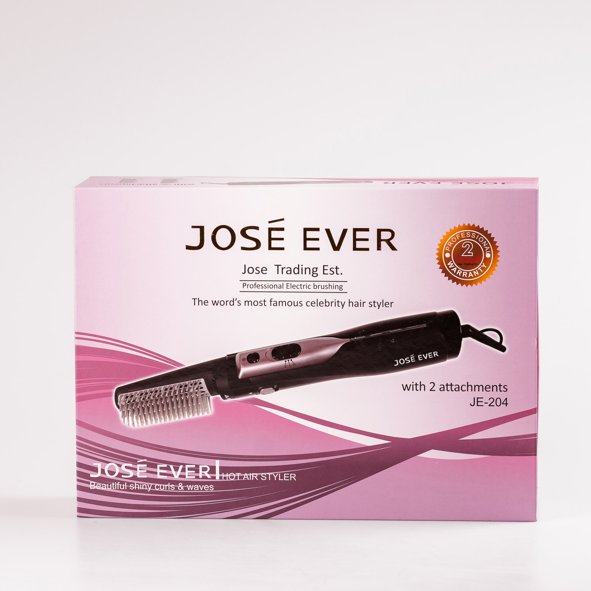 Фен стайлер для волосся 2 в 1 Sokany JE204SL 1000 Вт Срібло