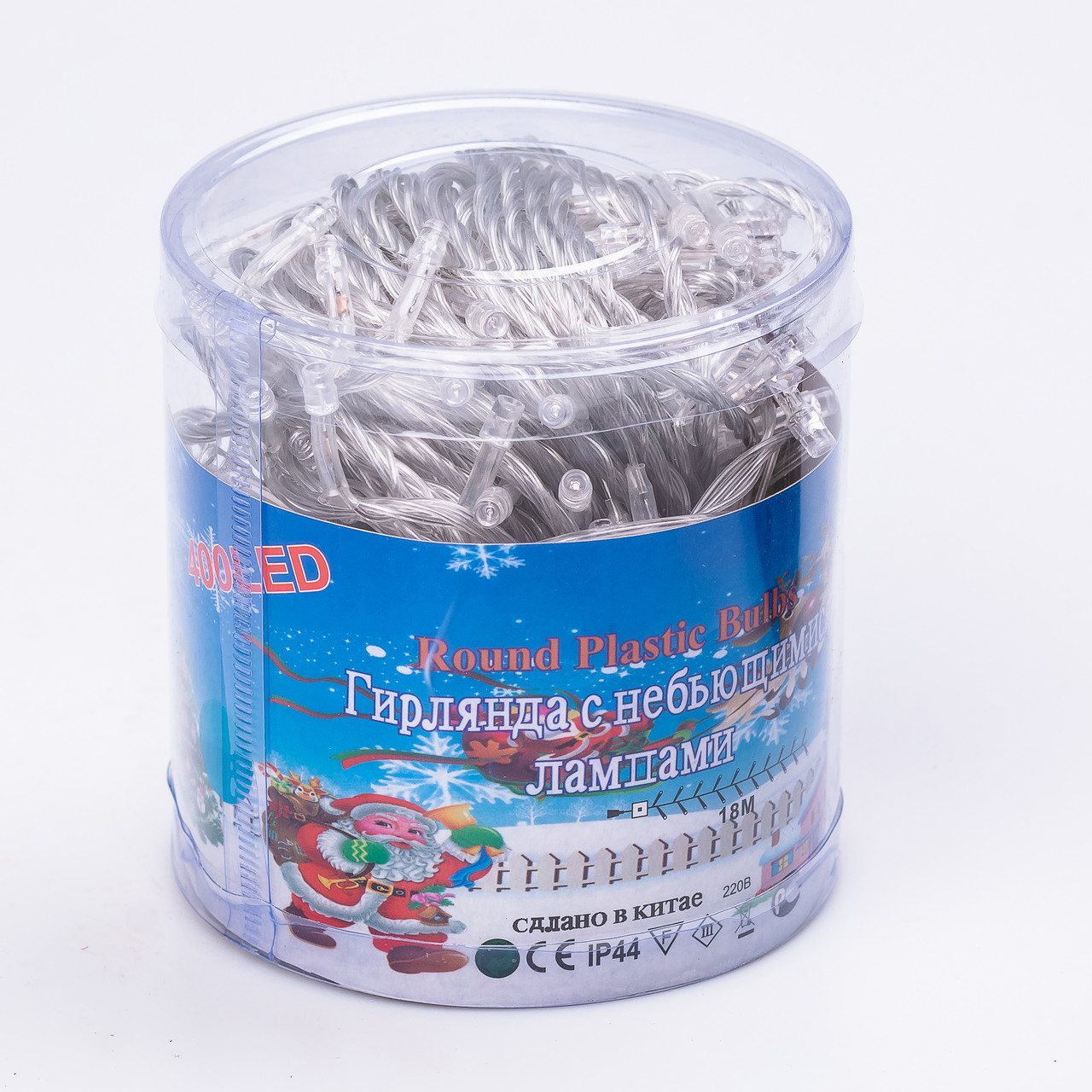 Гірлянда нитка світлодіодна GarlandoPro 190 LED лампочок 18м 8 режимів лед гірлянда Синій