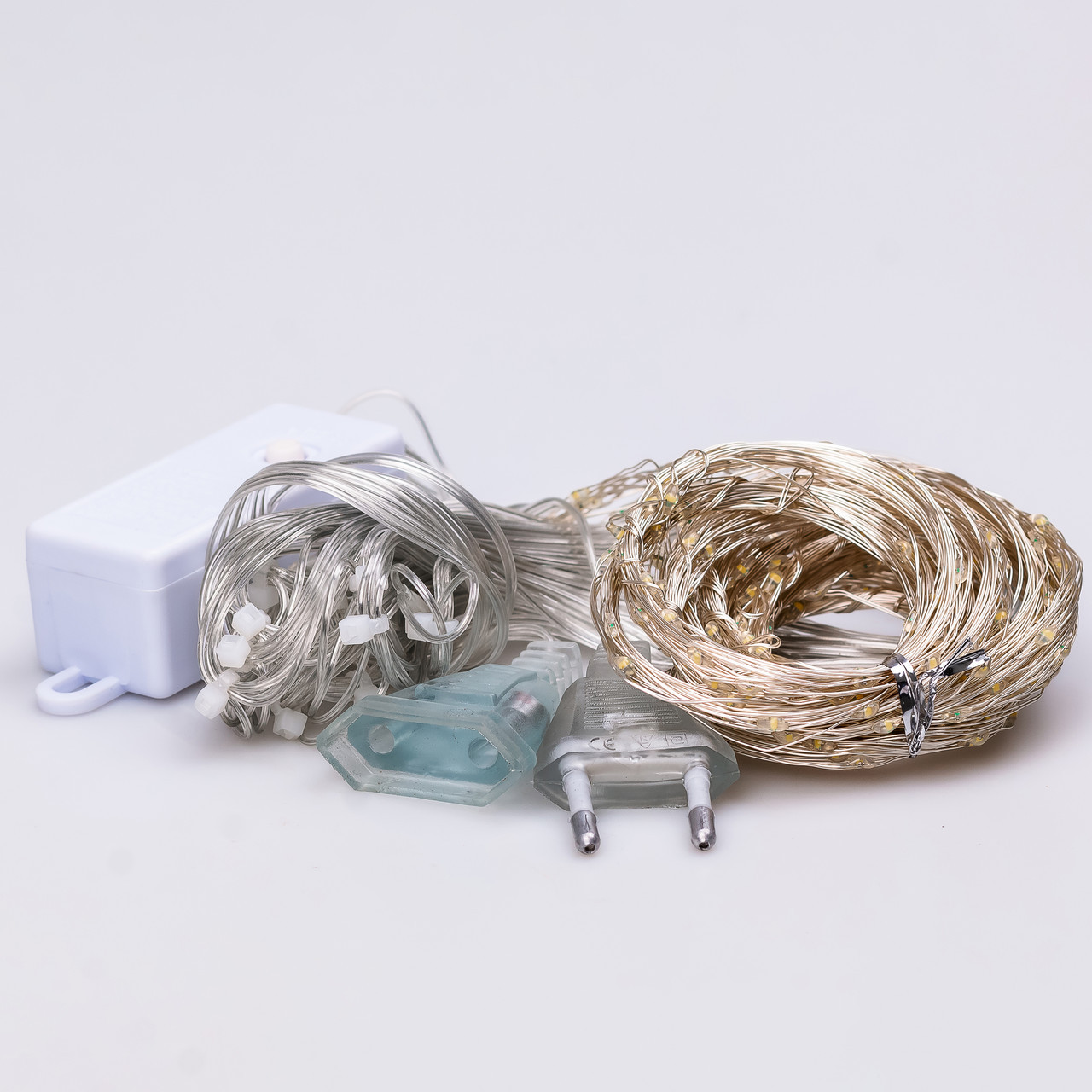 Гірлянда штора світлодіодна GarlandoPro Роса 200LED 3х2м 10 ліній 8 режимів гірлянда крапля роси Синій