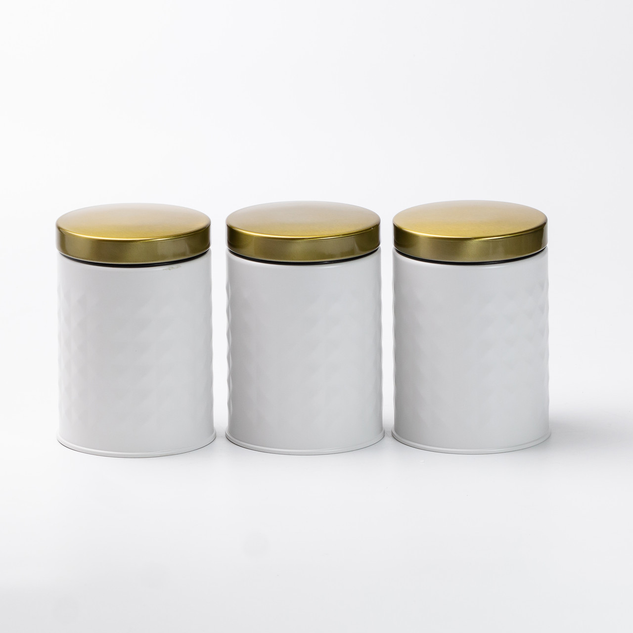 Набір для зберігання продуктів з нержавіючої сталі 4 штуки Білий