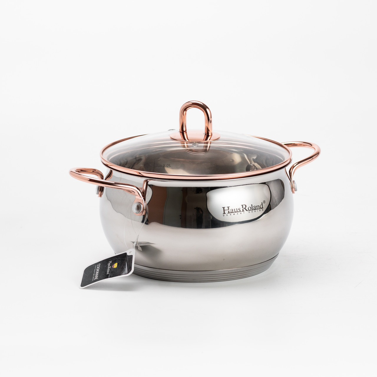 Набір каструль з нержавіючої сталі 3 штуки 6,1/2,6/3,6 л, хром