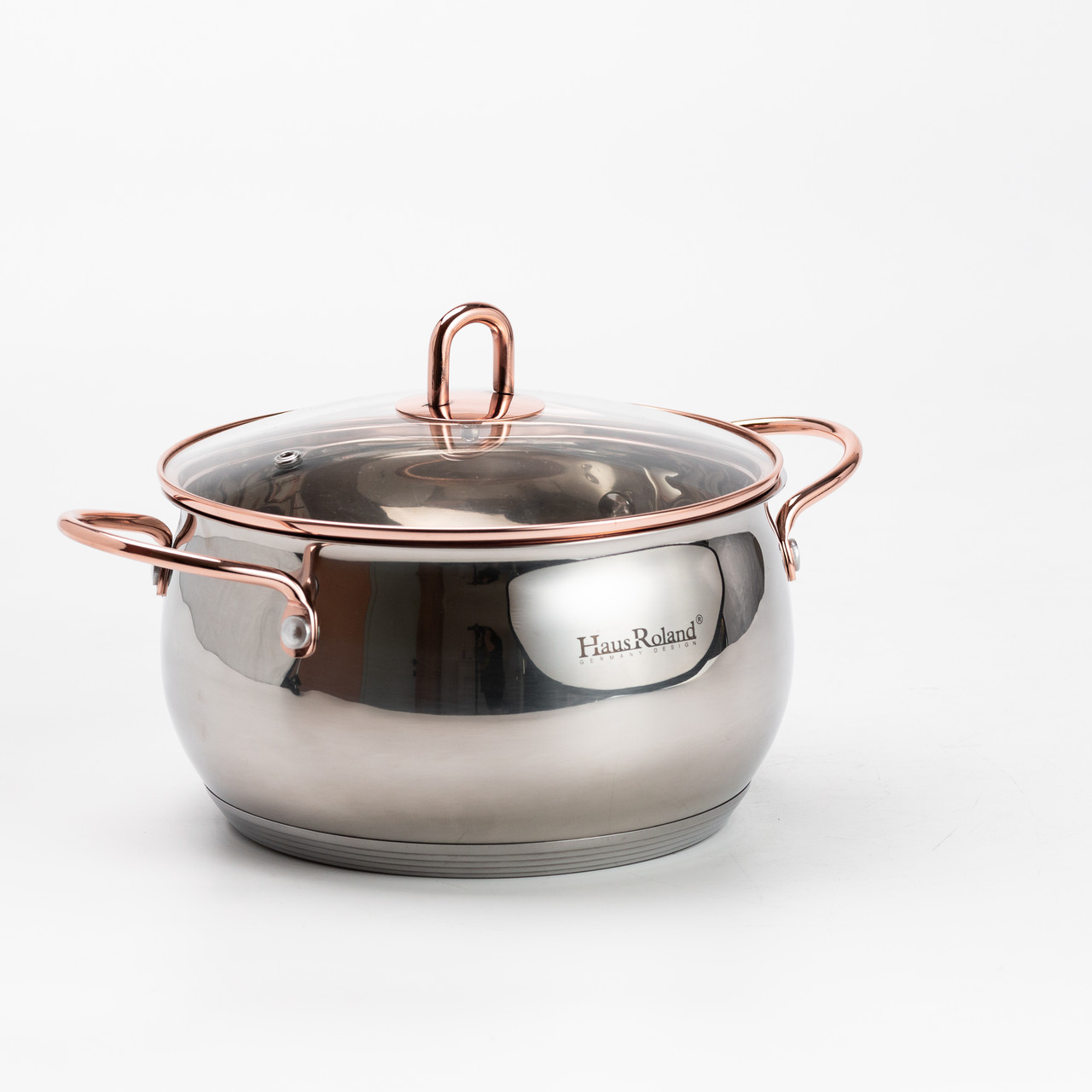 Набір каструль з нержавіючої сталі 3 штуки 6,1/2,6/3,6 л, хром