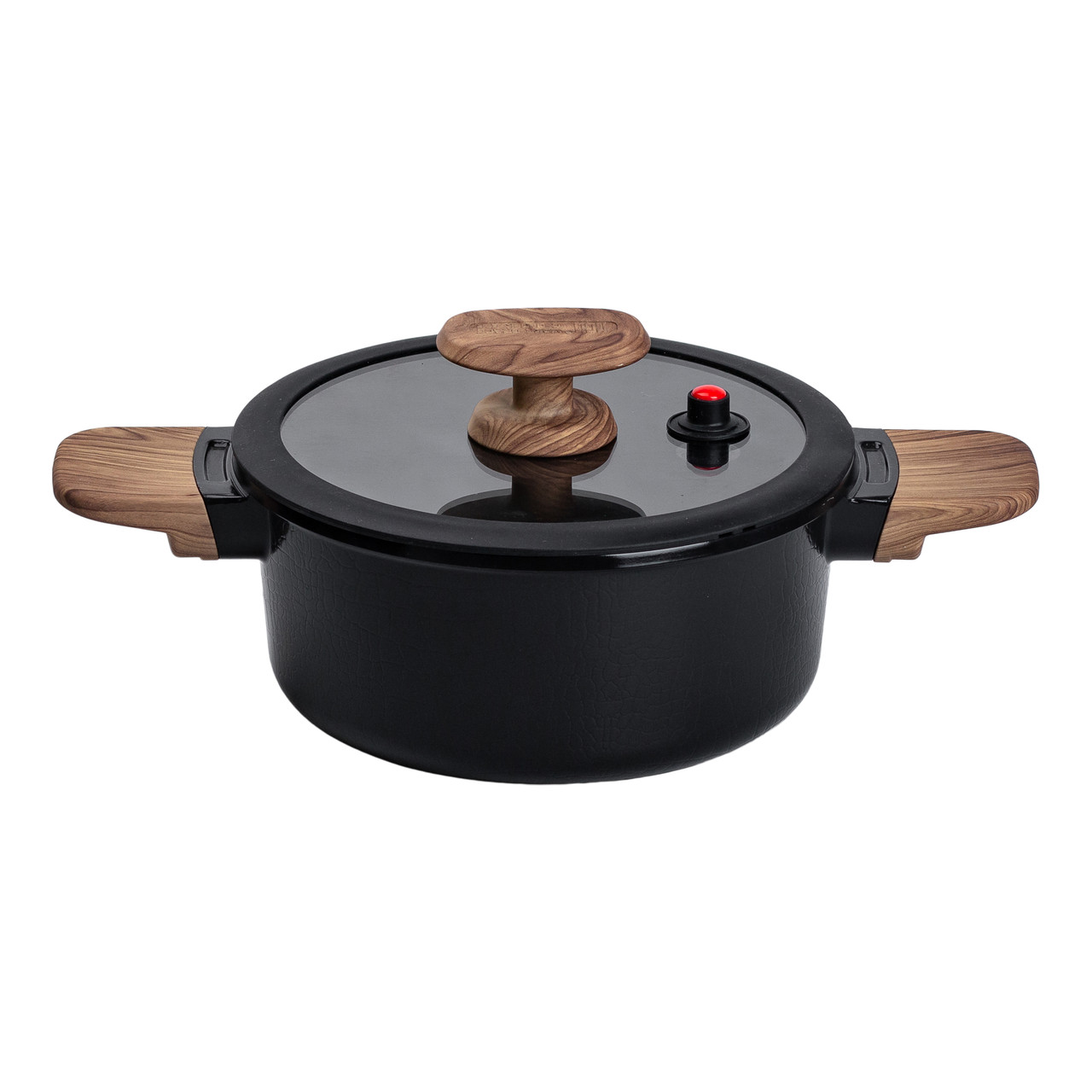 Алюмінієва каструля з керамічним покриттям антипригарним 2 л Ø 20 см чорний MGC