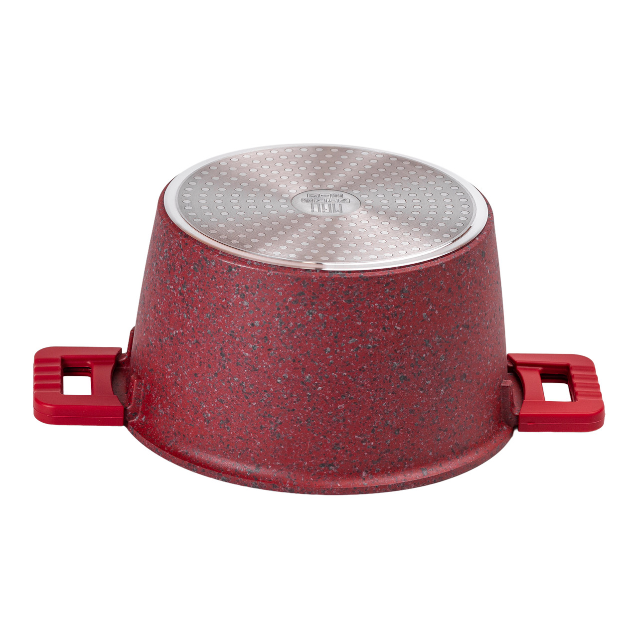 Алюмінієва каструля об'ємом 5,3 л з кришкою Ø 24 см з антипригарним покриттям MGC