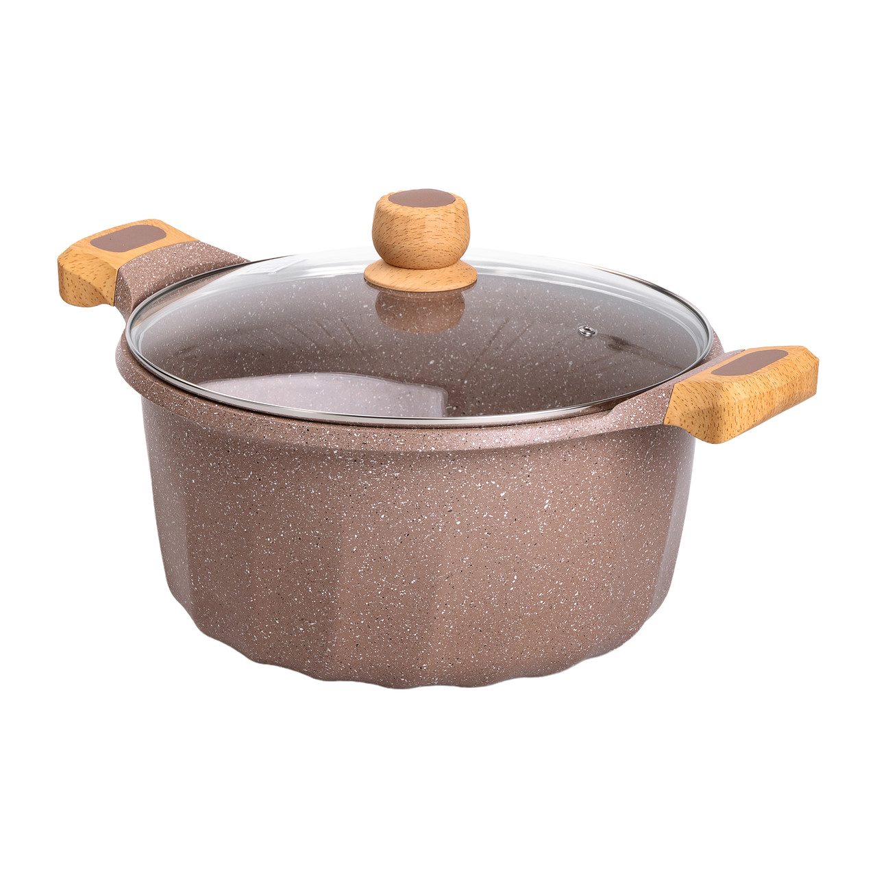 Велика алюмінієва каструля об'ємом 11 літрів з антипригарним покриттям Ø32 см