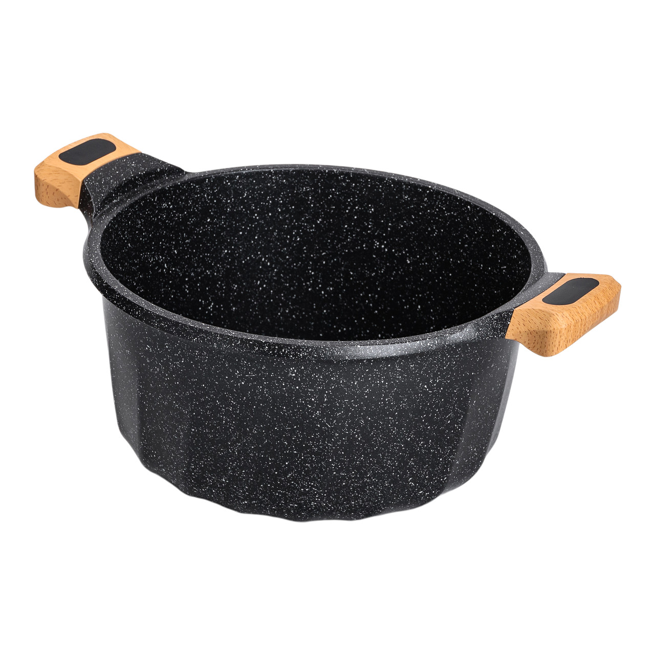 Велика алюмінієва каструля об'ємом 11 літрів з кришкою Ø32 см з антипригарним покриттям MGC