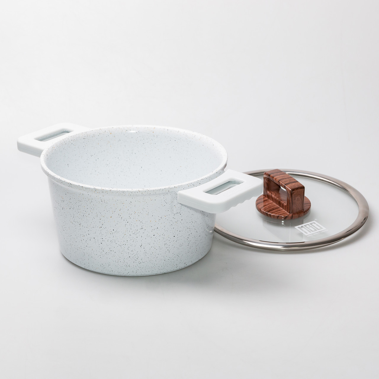 Каструля MGC алюмінієва з антипригарним покриттям 3 л біла