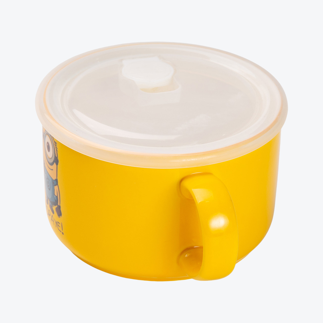 Миска керамічна з пластиковою кришкою, 900 мл, для супу та локшини