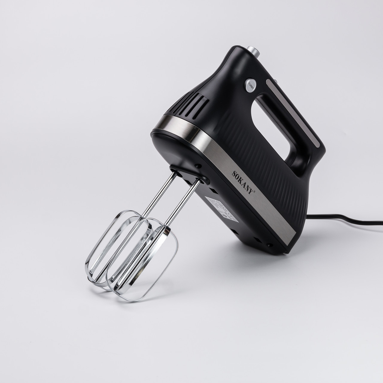 Міксер ручний з 2 насадками Sokany SK-6632 300 Вт чорний