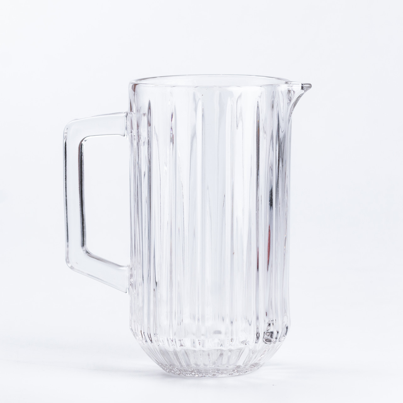 Глечик для напоїв 1.2 л з товстого скла прозорий