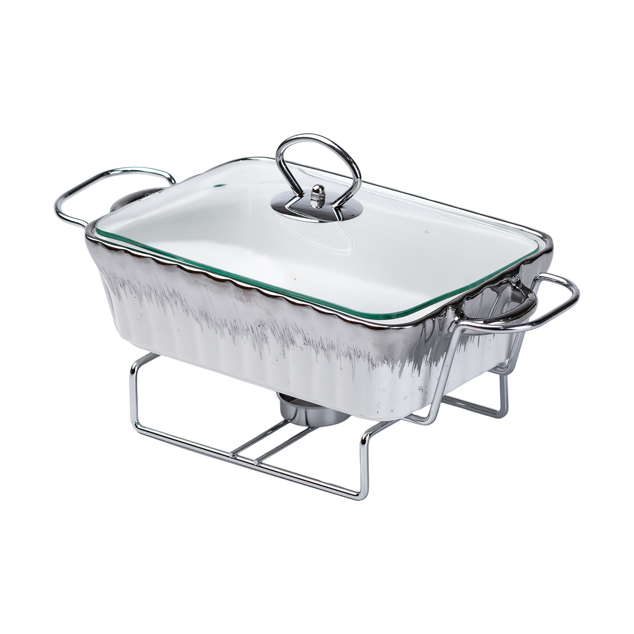 Марміт прямокутний на 1 л керамічний з підігрівом 31×16×11 см