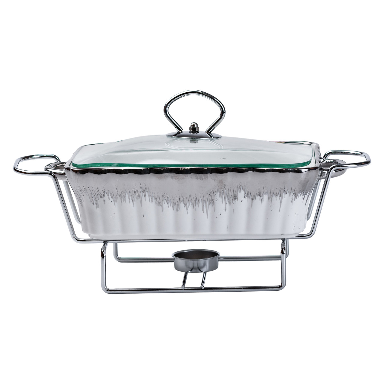 Марміт прямокутний на 1 л керамічний з підігрівом 31×16×11 см