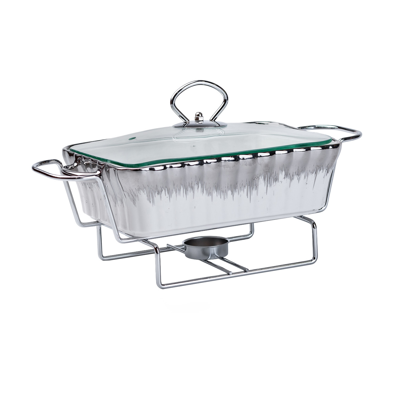 Марміт прямокутний на 1 л керамічний з підігрівом 31×16×11 см