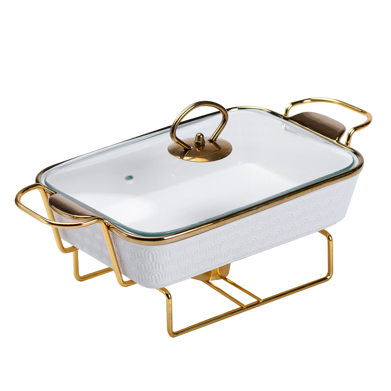 Марміт керамічний на 1 літр на металевій підставці