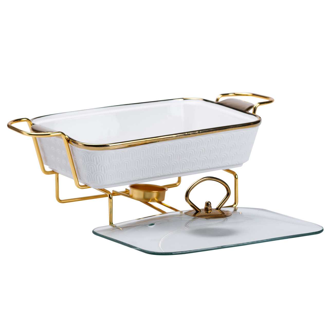 Марміт керамічний на 1 літр на металевій підставці