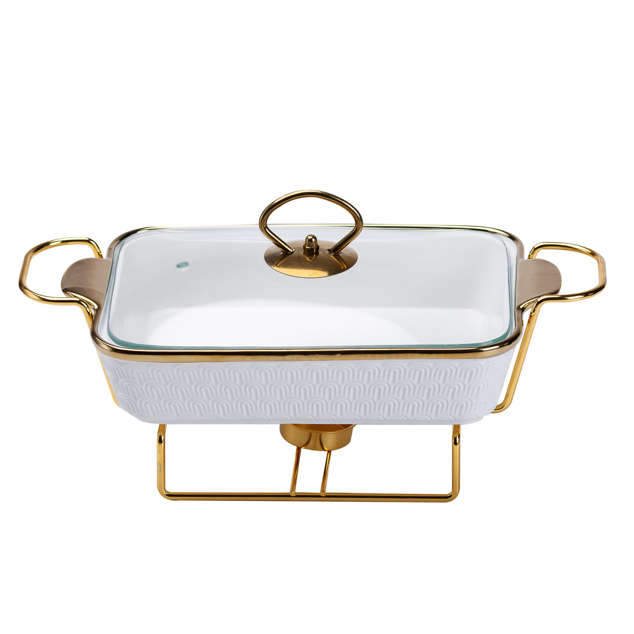 Марміт керамічний на 1 літр на металевій підставці