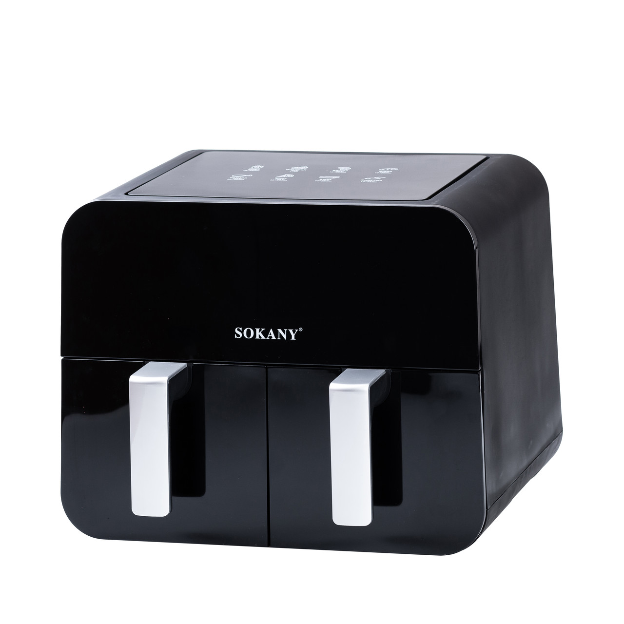 Аерофритюрниця SOKANY SK-10005 на 10 літрів, з двома відділеннями 2400 Вт чорна